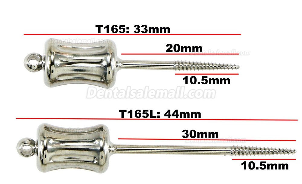 Dental Manual Extractor Extract Apical Root Fragments Short 33mm Long 44mm